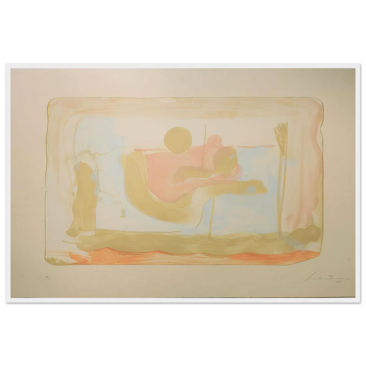 Reflections I - 1995 Framed Poster | Helen Frankenthaler Framed Prints Wall Art | Frankenthaler Helen