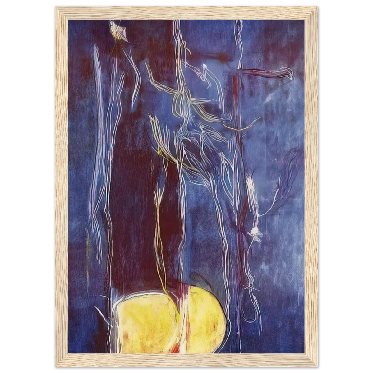 All About Blue - 1994 Framed Poster | Helen Frankenthaler Framed Prints Wall Art | Frankenthaler Helen