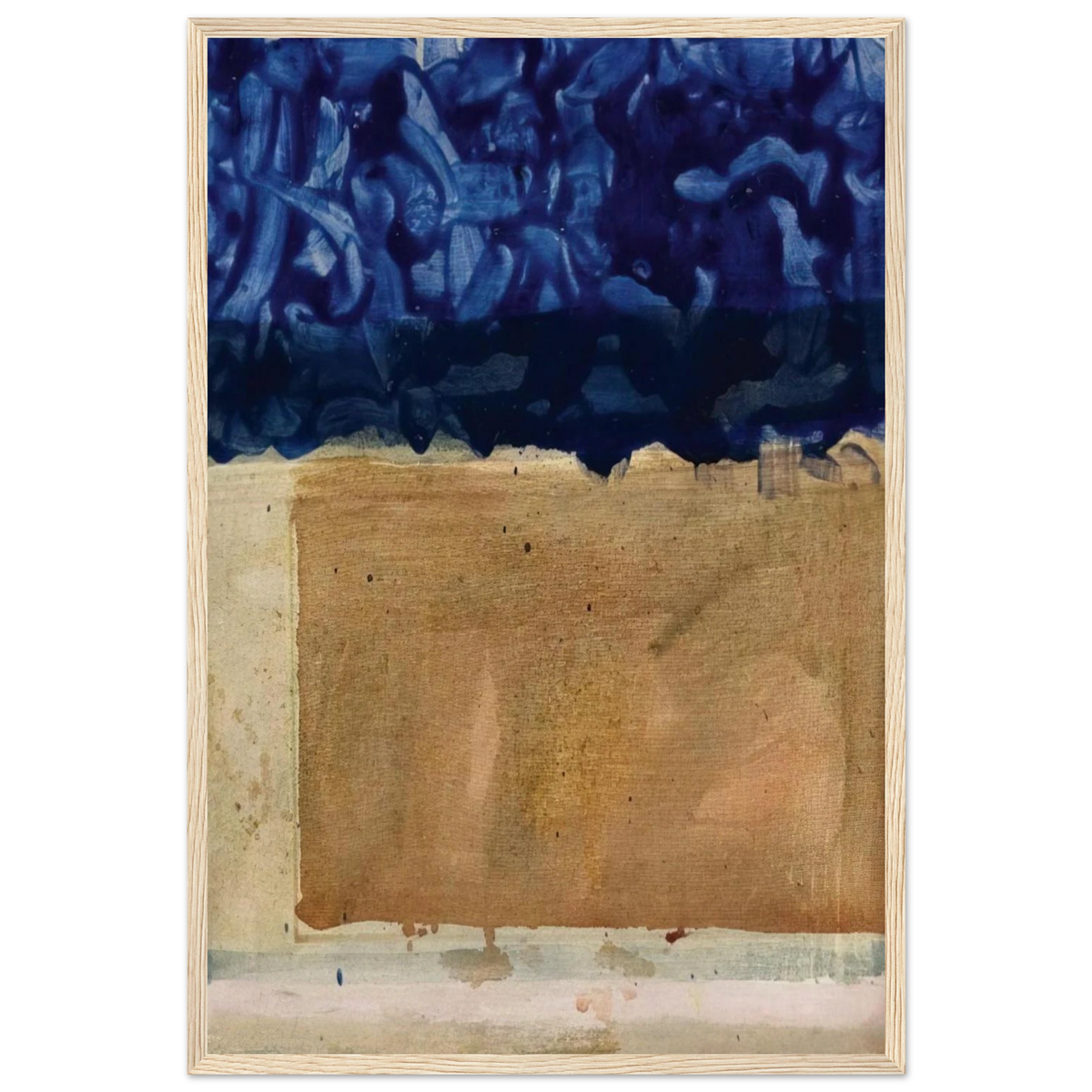 Shoreline - 1952 Framed Poster | Helen Frankenthaler Framed Prints Wall Art | Frankenthaler Helen
