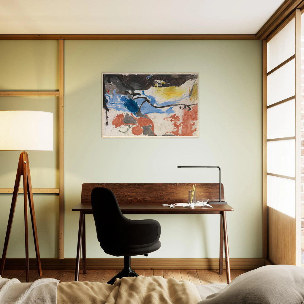 Hotel Cro-Magnon, 1958- Framed Poster | Helen Frankenthaler Framed Prints Wall Art | Frankenthaler Helen