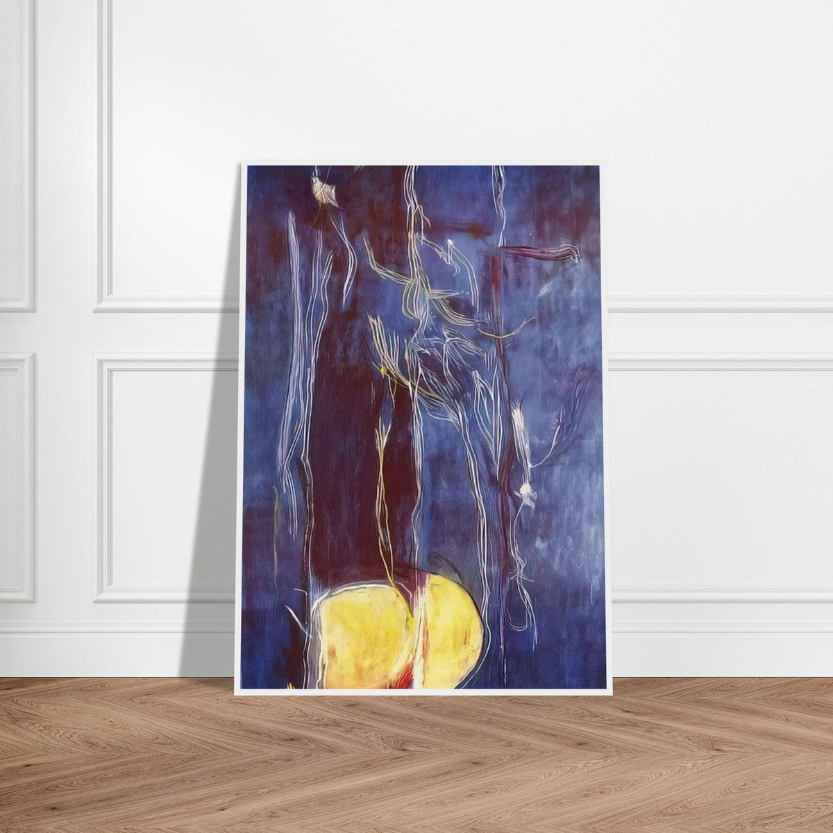 All About Blue - 1994 Framed Poster | Helen Frankenthaler Framed Prints Wall Art | Frankenthaler Helen
