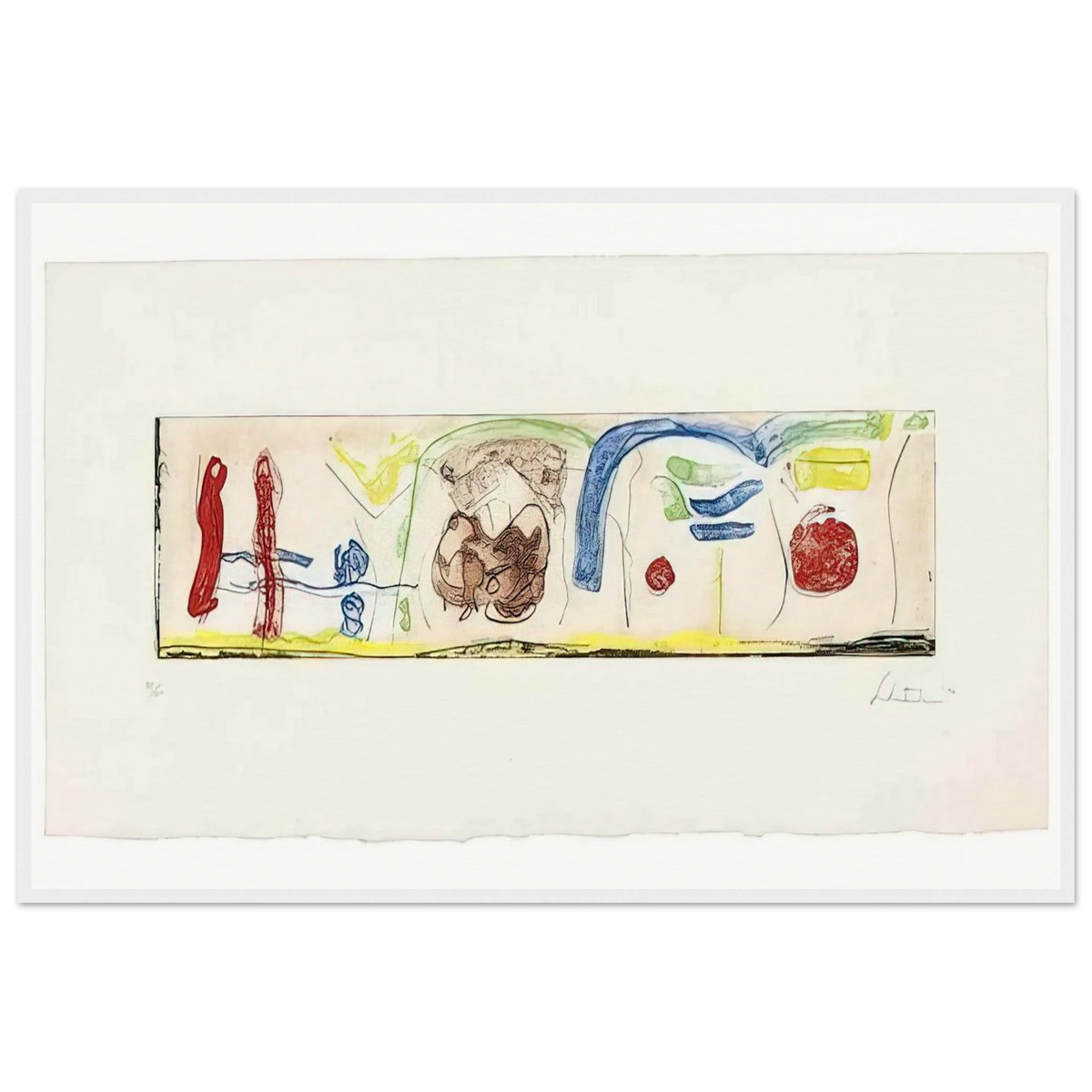 Bridges - 1996 Framed Poster | Helen Frankenthaler Framed Prints Wall Art | Frankenthaler Helen