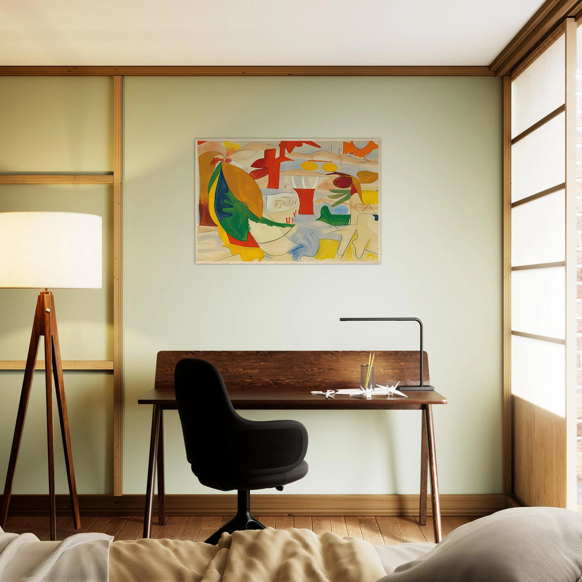 Abstract Landscape, 1951- Framed Poster | Helen Frankenthaler Framed Prints Wall Art | Frankenthaler Helen