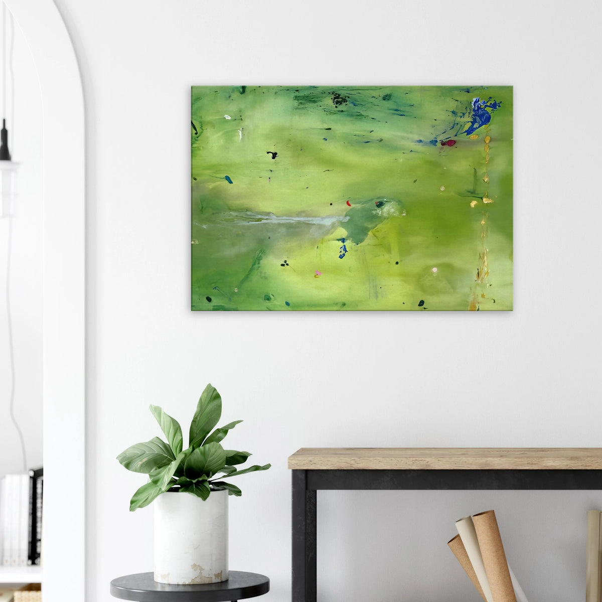 A Green Thought in a Green Shade - 1981 Canvas | Helen Frankenthaler Canvas | Frankenthaler Helen