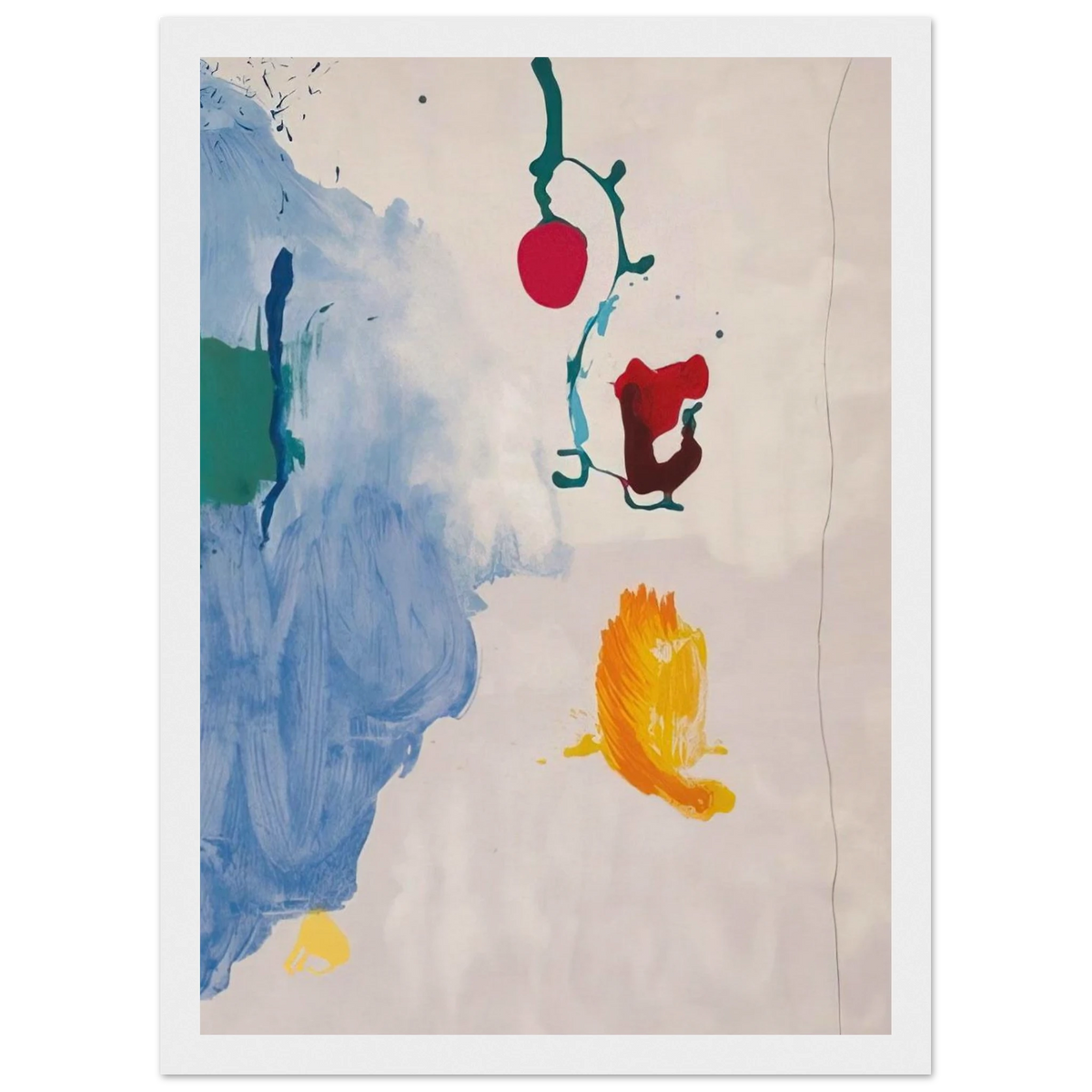 Eve - 1995 Framed Poster | Helen Frankenthaler Framed Prints Wall Art | Frankenthaler Helen