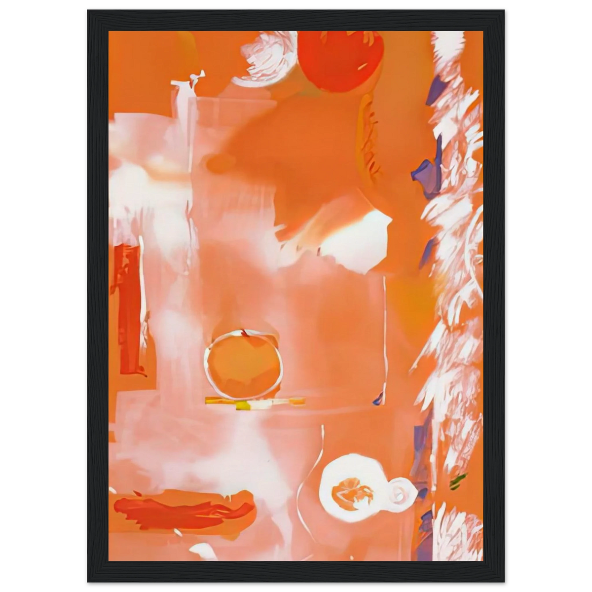 Seeing the Moon on a Hot Summer Day, 1987- Framed Poster | Helen Frankenthaler Framed Prints Wall Art | Frankenthaler Helen