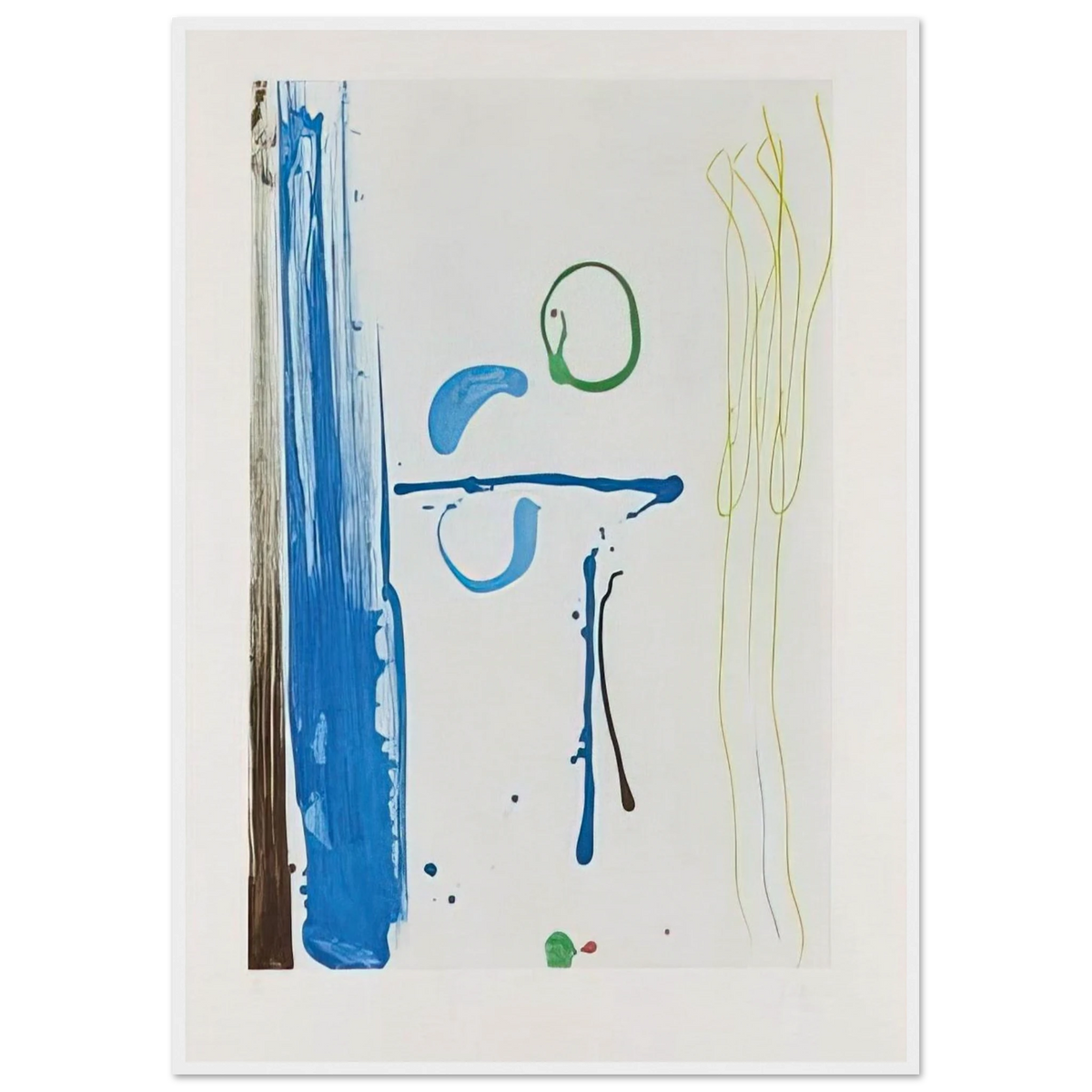 Sunshine After Rain - 1987 Framed Poster | Helen Frankenthaler Framed Prints Wall Art | Frankenthaler Helen