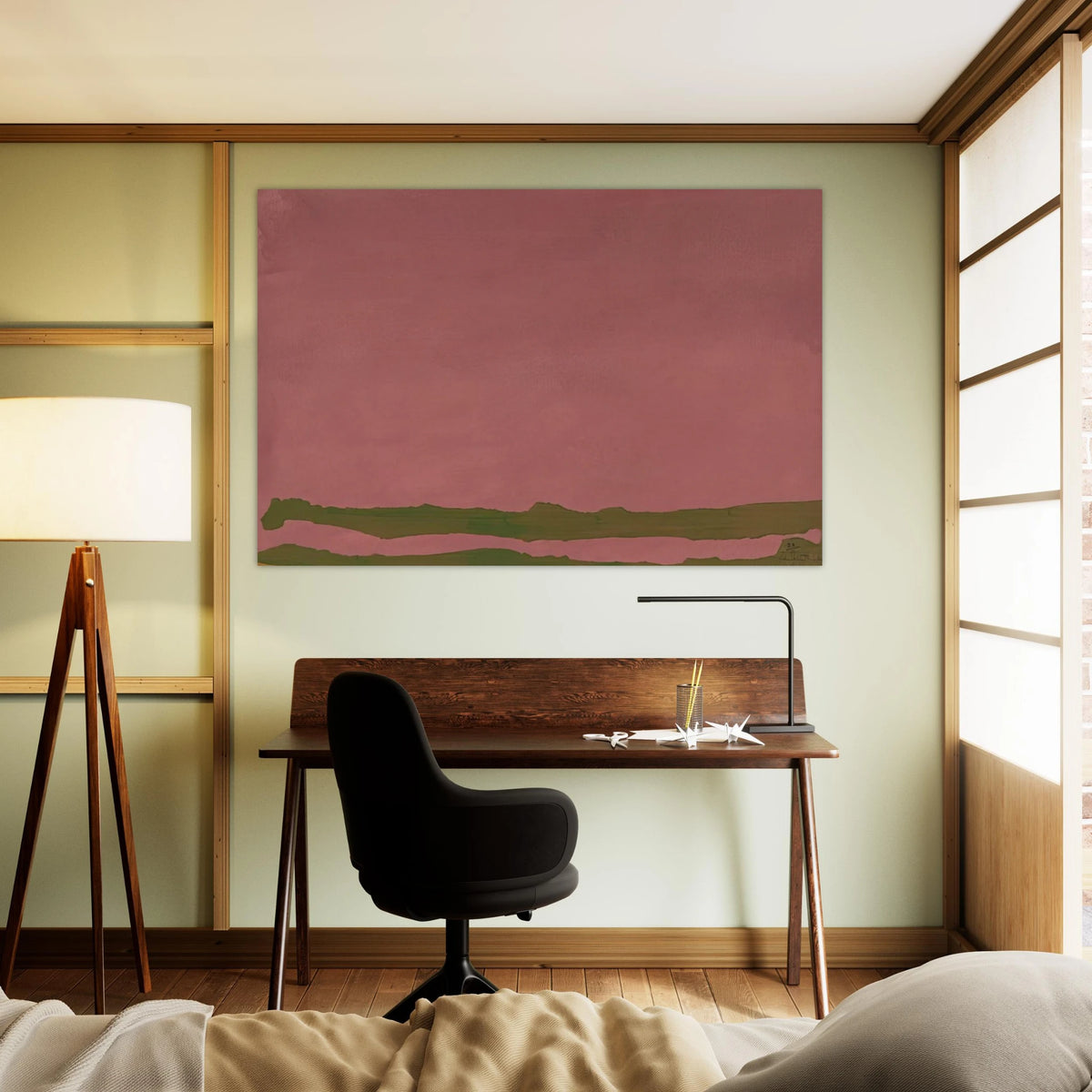 Green Likes Mauve - 1970 Poster | Helen Frankenthaler Poster | Frankenthaler Helen