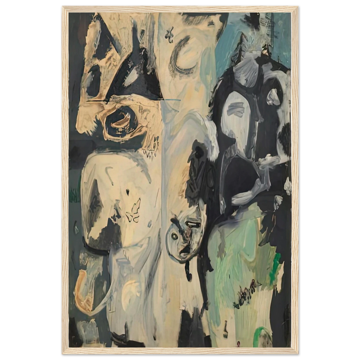 Untitled, 1950- Framed Poster | Helen Frankenthaler Framed Prints Wall Art | Frankenthaler Helen