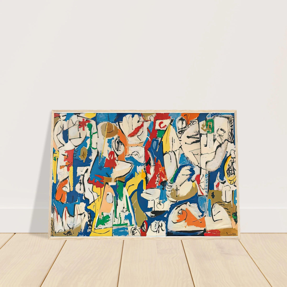 The Jugglers, 1951- Framed Poster | Helen Frankenthaler Framed Prints Wall Art | Frankenthaler Helen
