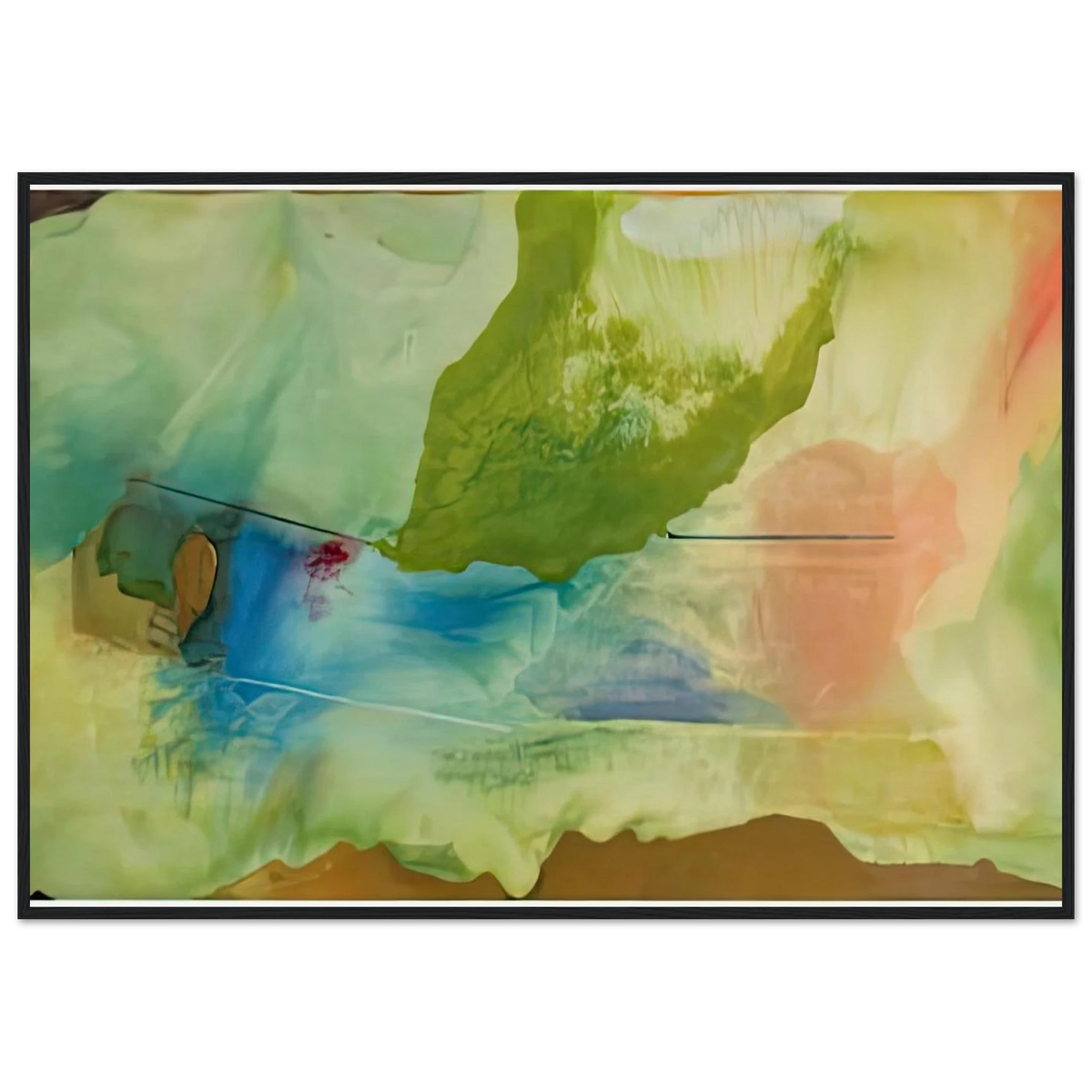 Hint from Bassano, 1973- Framed Poster | Helen Frankenthaler Framed Prints Wall Art | Frankenthaler Helen