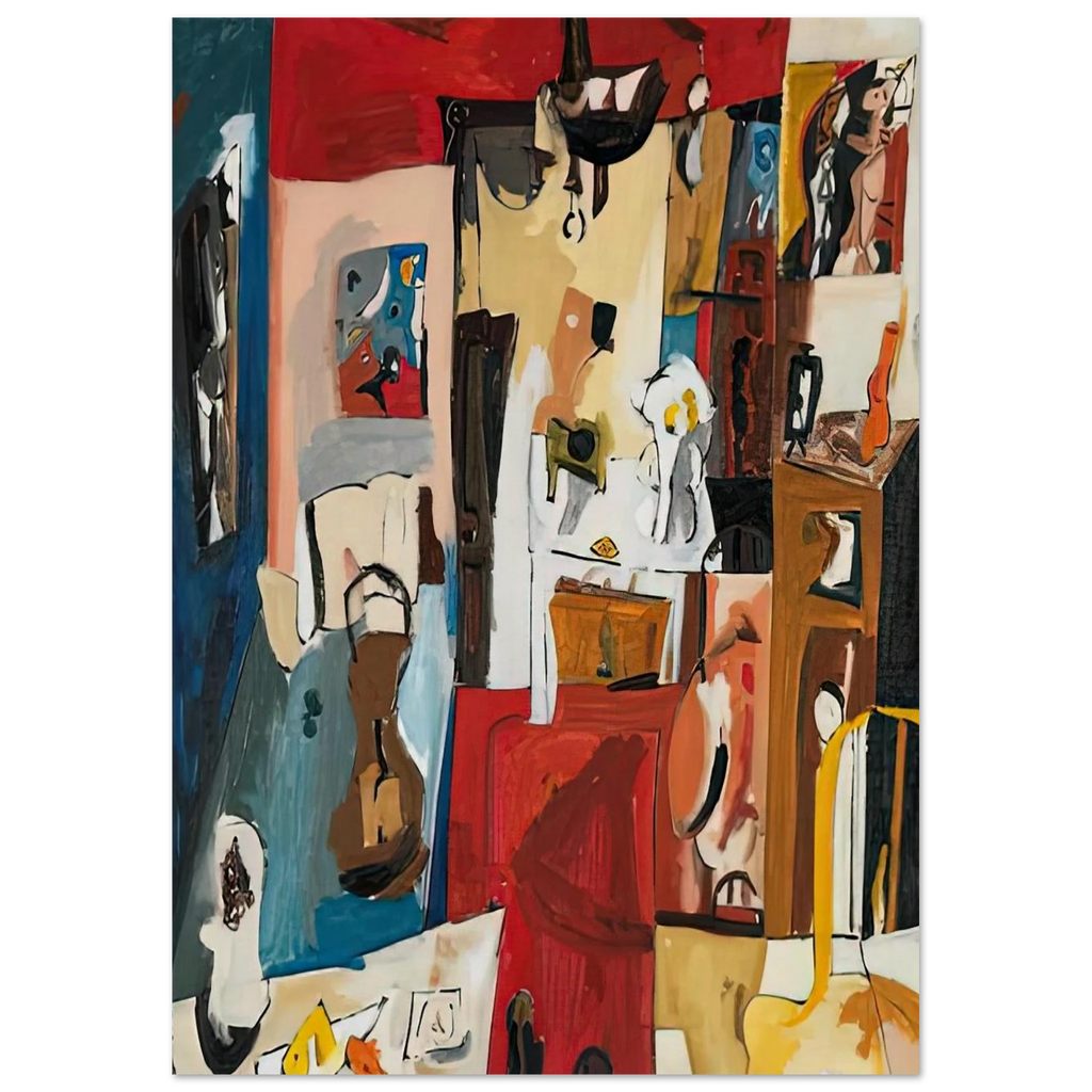 21st Street Studio, 1950- Poster | Helen Frankenthaler Poster | Frankenthaler Helen