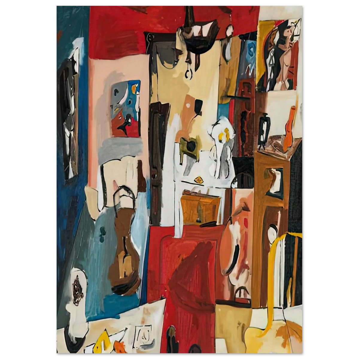 21st Street Studio, 1950- Poster | Helen Frankenthaler Poster | Frankenthaler Helen