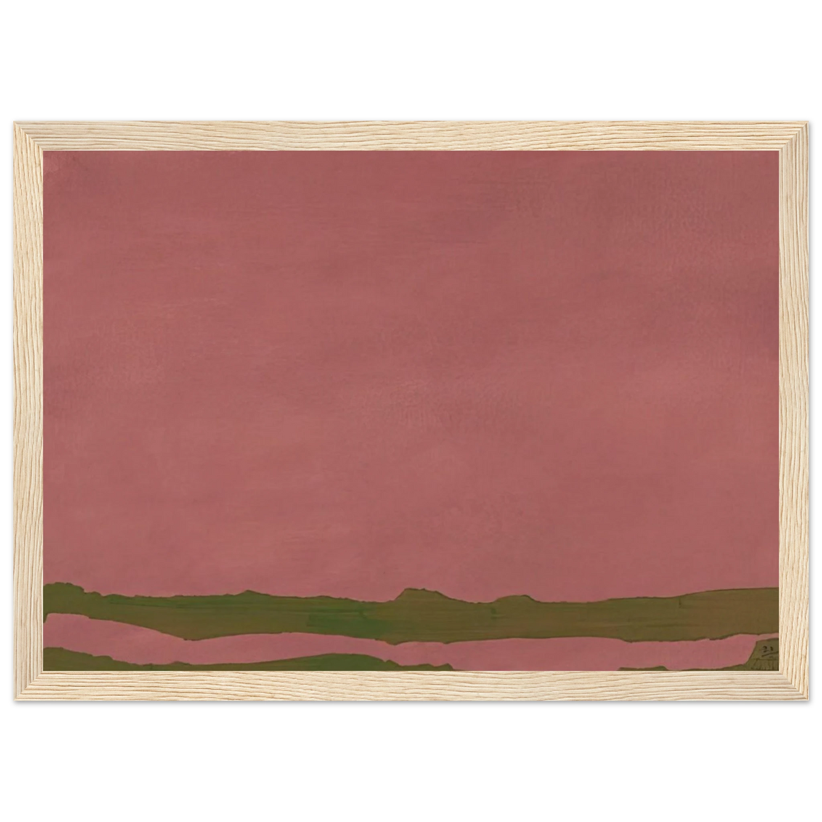 Green Likes Mauve - 1970 Framed Poster | Helen Frankenthaler Framed Prints Wall Art | Frankenthaler Helen