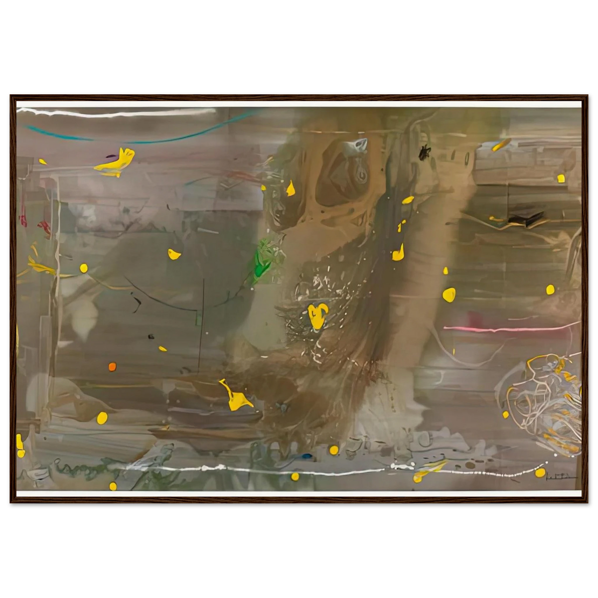 Halley’s Comet, 1985- Framed Poster | Helen Frankenthaler Framed Prints Wall Art | Frankenthaler Helen