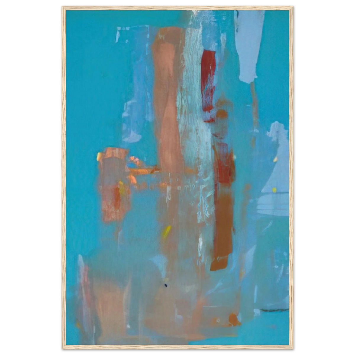 In on Blue - 1976 Framed Poster | Helen Frankenthaler Framed Prints Wall Art | Frankenthaler Helen