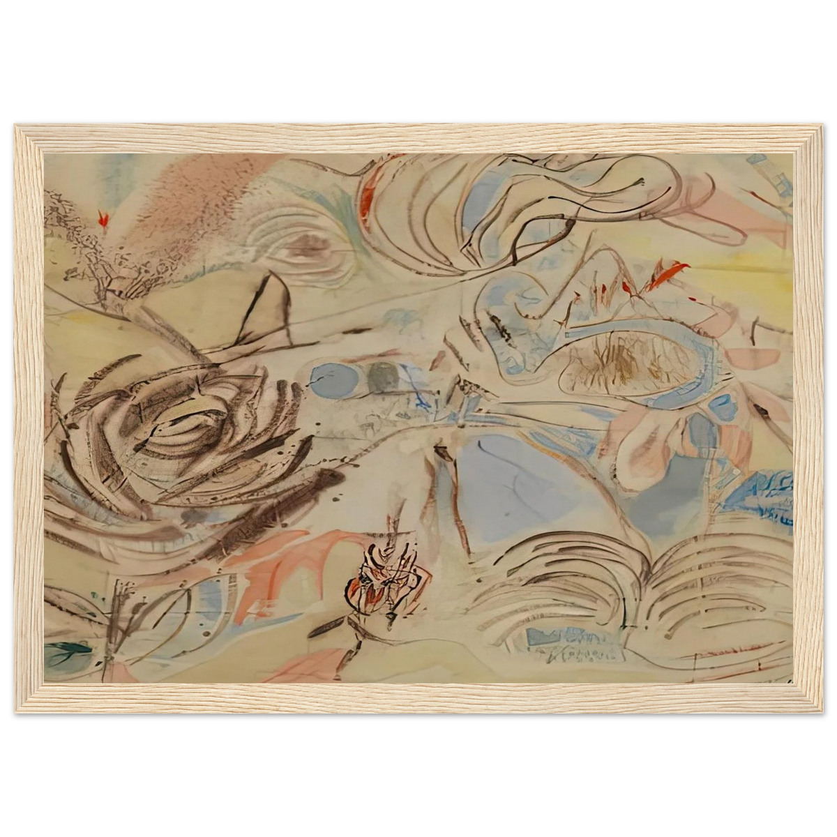 10 29 52, 1952- Framed Poster | Helen Frankenthaler Framed Prints Wall Art | Frankenthaler Helen