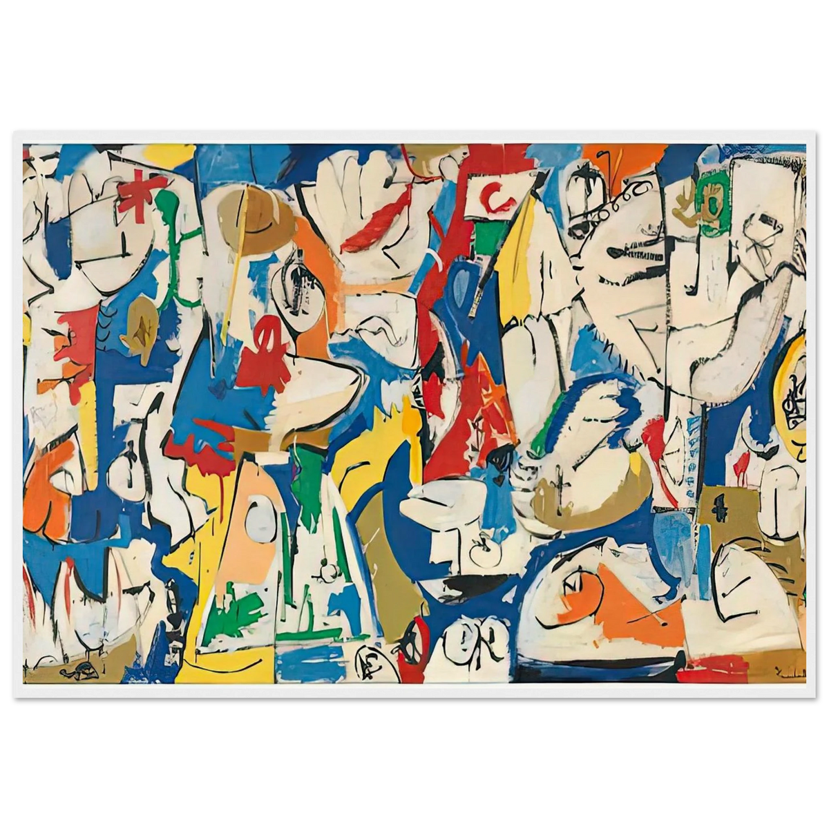The Jugglers, 1951- Framed Poster | Helen Frankenthaler Framed Prints Wall Art | Frankenthaler Helen