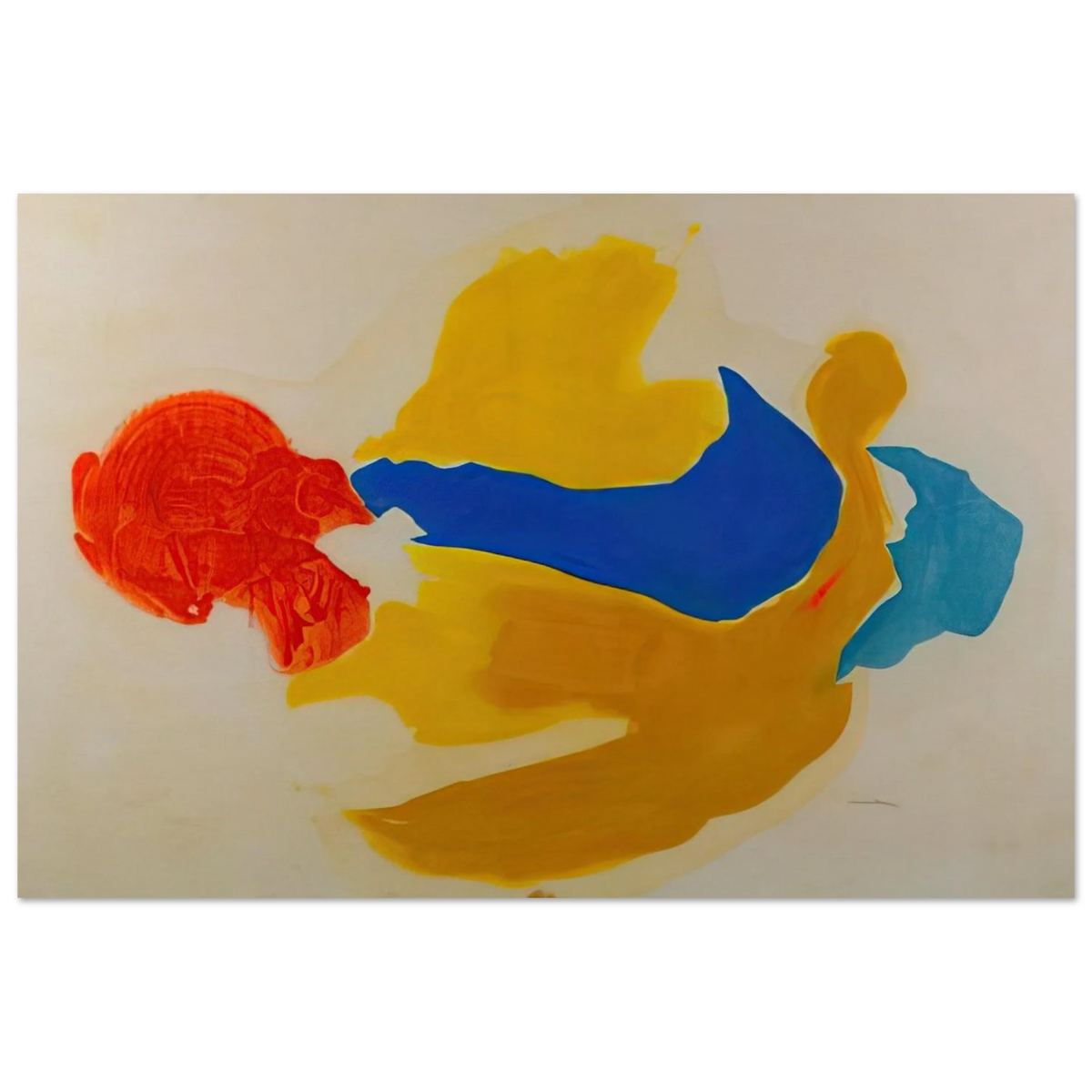 Blue Jay - 1963  United States Poster | Helen Frankenthaler Poster | Frankenthaler Helen
