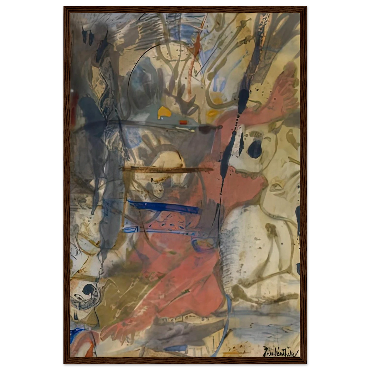 Europa, 1957- Framed Poster | Helen Frankenthaler Framed Prints Wall Art | Frankenthaler Helen