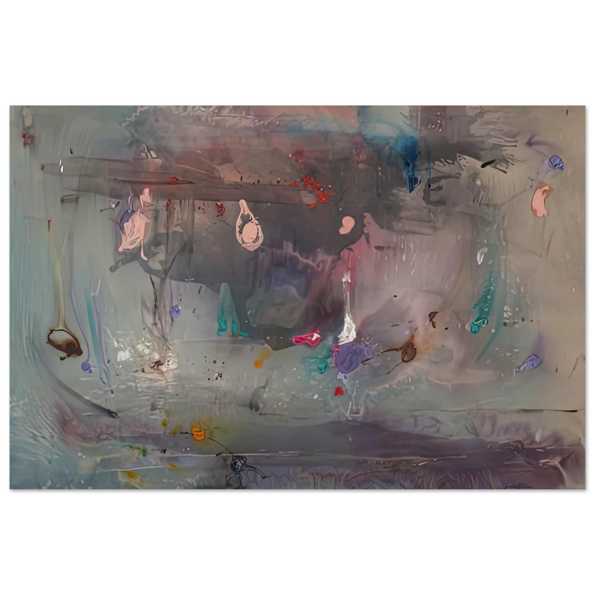 Grey Fireworks, 1982- Poster | Helen Frankenthaler Poster | Frankenthaler Helen