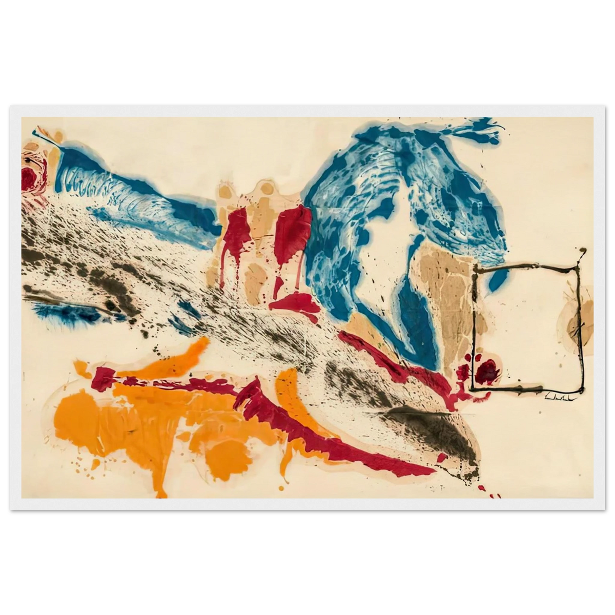 Alassio, 1960- Framed Poster | Helen Frankenthaler Framed Prints Wall Art | Frankenthaler Helen