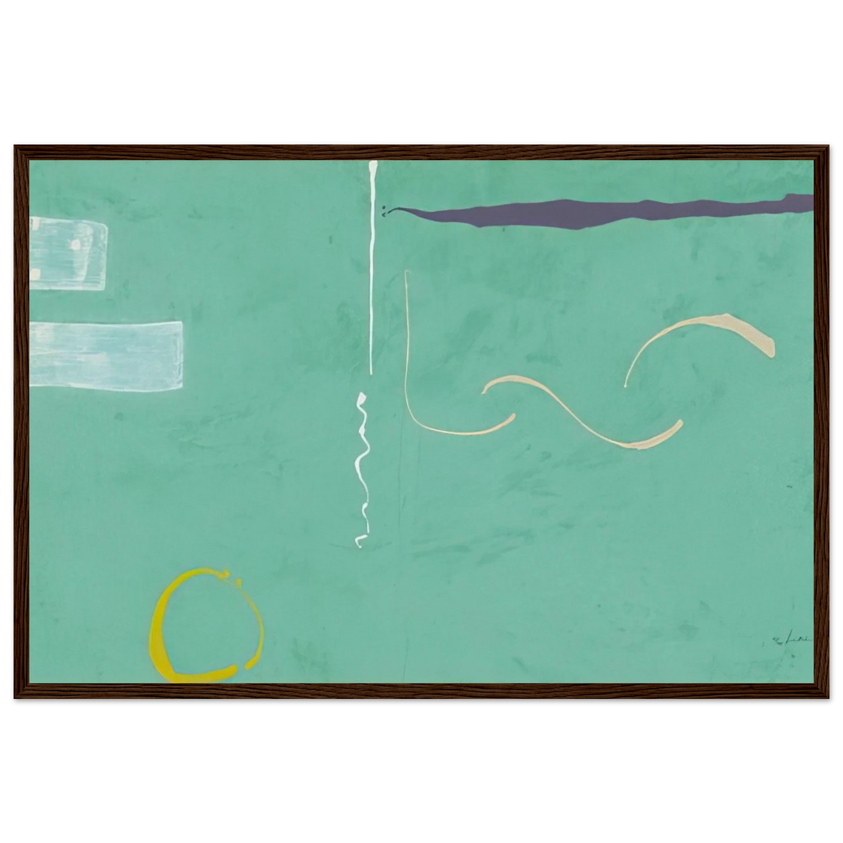 Tahiti - 1989 Framed Poster | Helen Frankenthaler Framed Prints Wall Art | Frankenthaler Helen