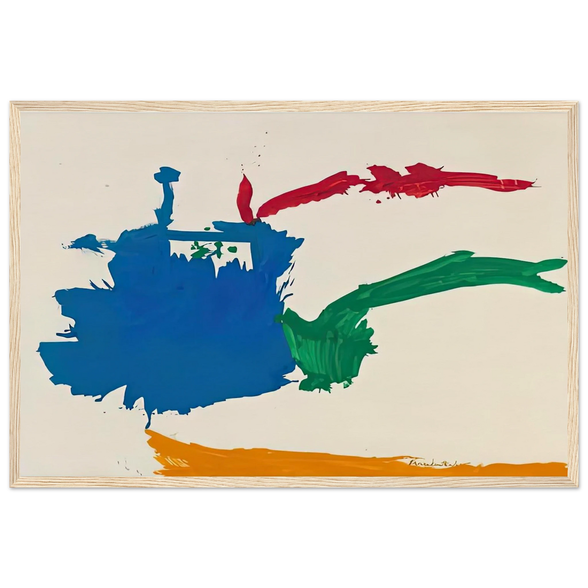 Italian Beach, 1960- Framed Poster | Helen Frankenthaler Framed Prints Wall Art | Frankenthaler Helen
