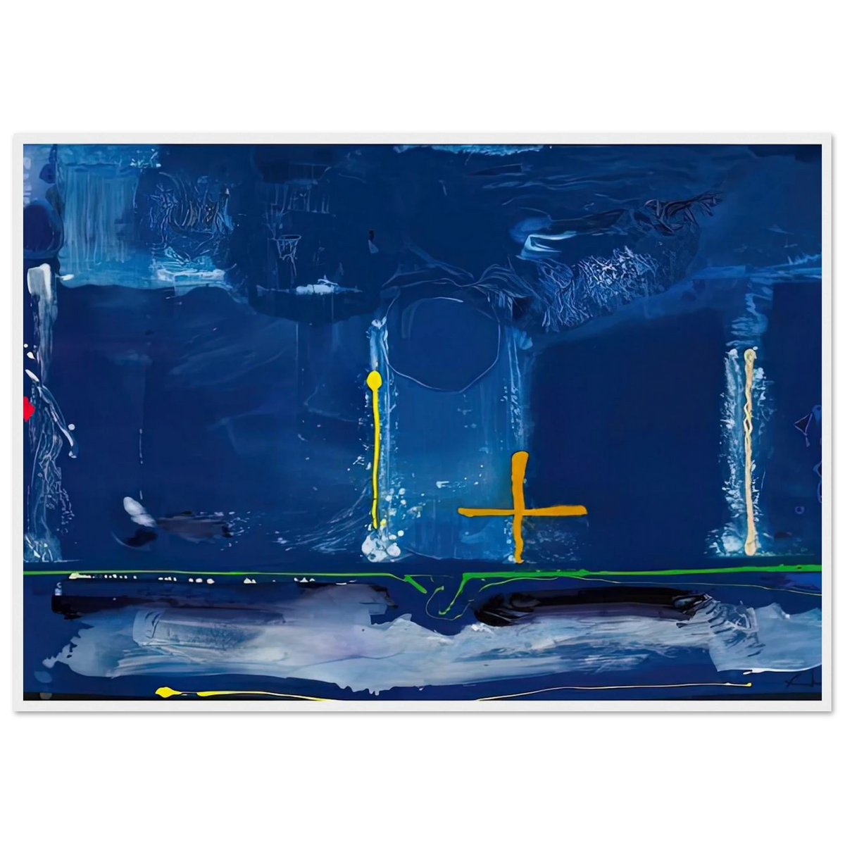 Sister Sky, 1991- Framed Poster | Helen Frankenthaler Framed Prints Wall Art | Frankenthaler Helen