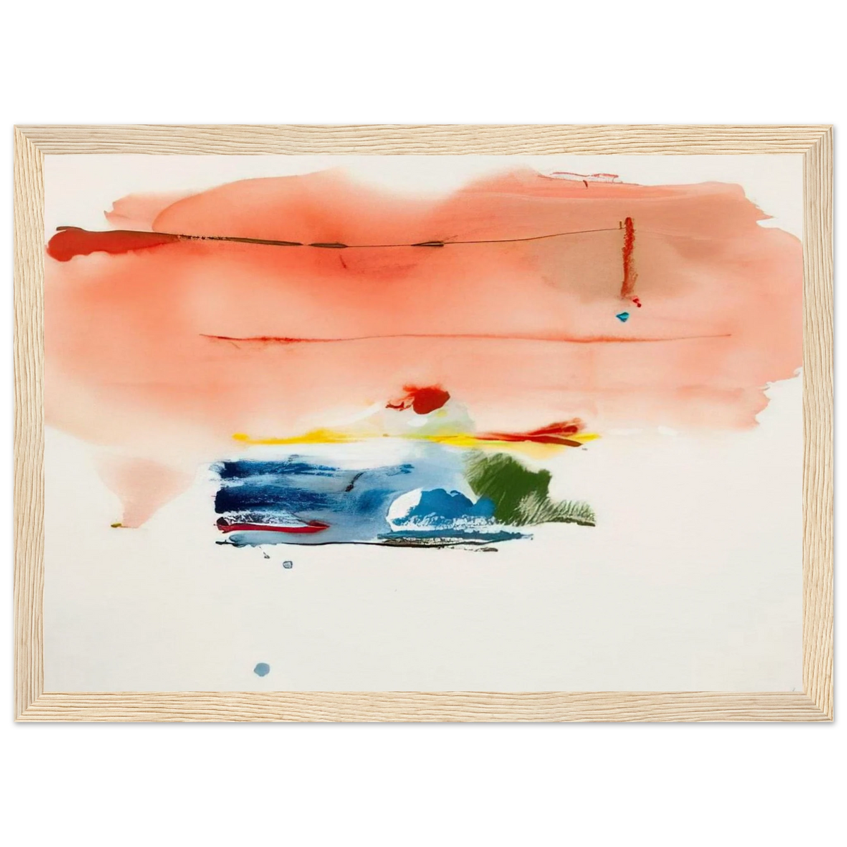 Santa Fe II - 1986 Framed Poster | Helen Frankenthaler Framed Prints Wall Art | Frankenthaler Helen