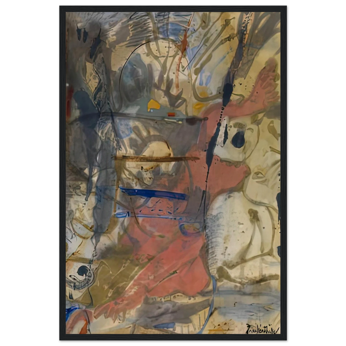 Europa, 1957- Framed Poster | Helen Frankenthaler Framed Prints Wall Art | Frankenthaler Helen