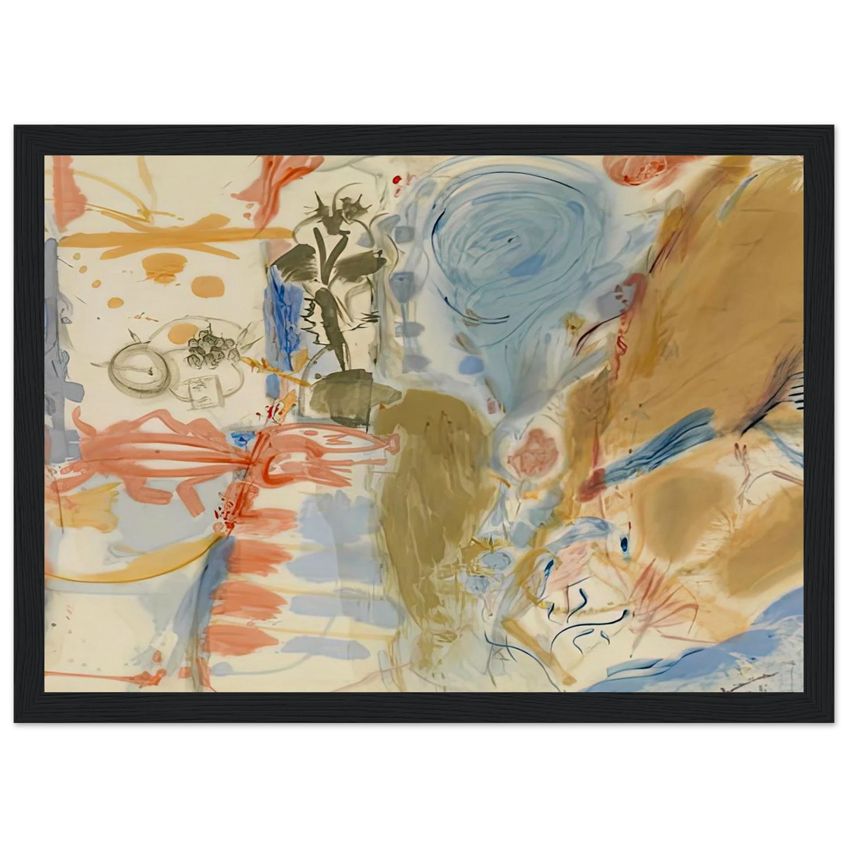 Western Dream, 1957- Framed Poster | Helen Frankenthaler Framed Prints Wall Art | Frankenthaler Helen