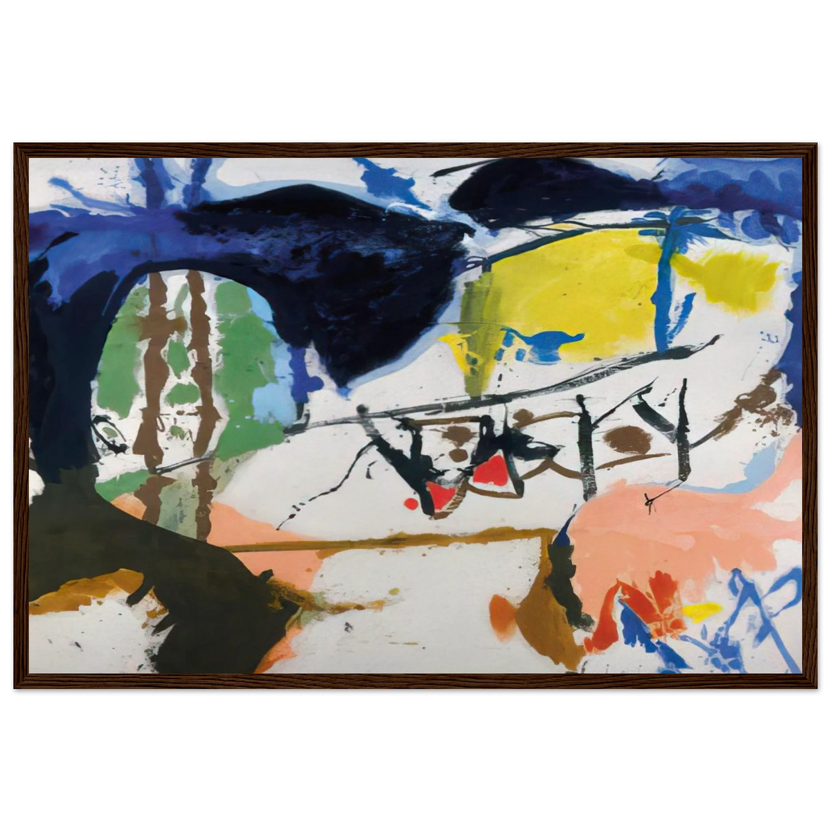 Acres - 1959 Framed Poster | Helen Frankenthaler Framed Prints Wall Art | Frankenthaler Helen