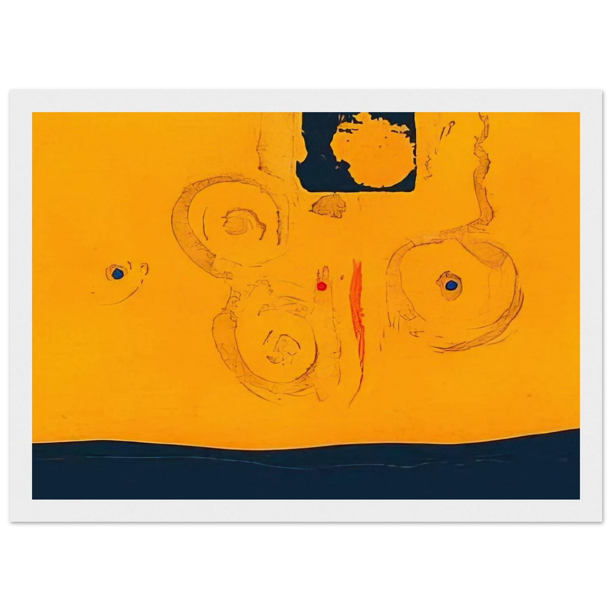 Plaza Real - 1988 Framed Poster | Helen Frankenthaler Framed Prints Wall Art | Frankenthaler Helen