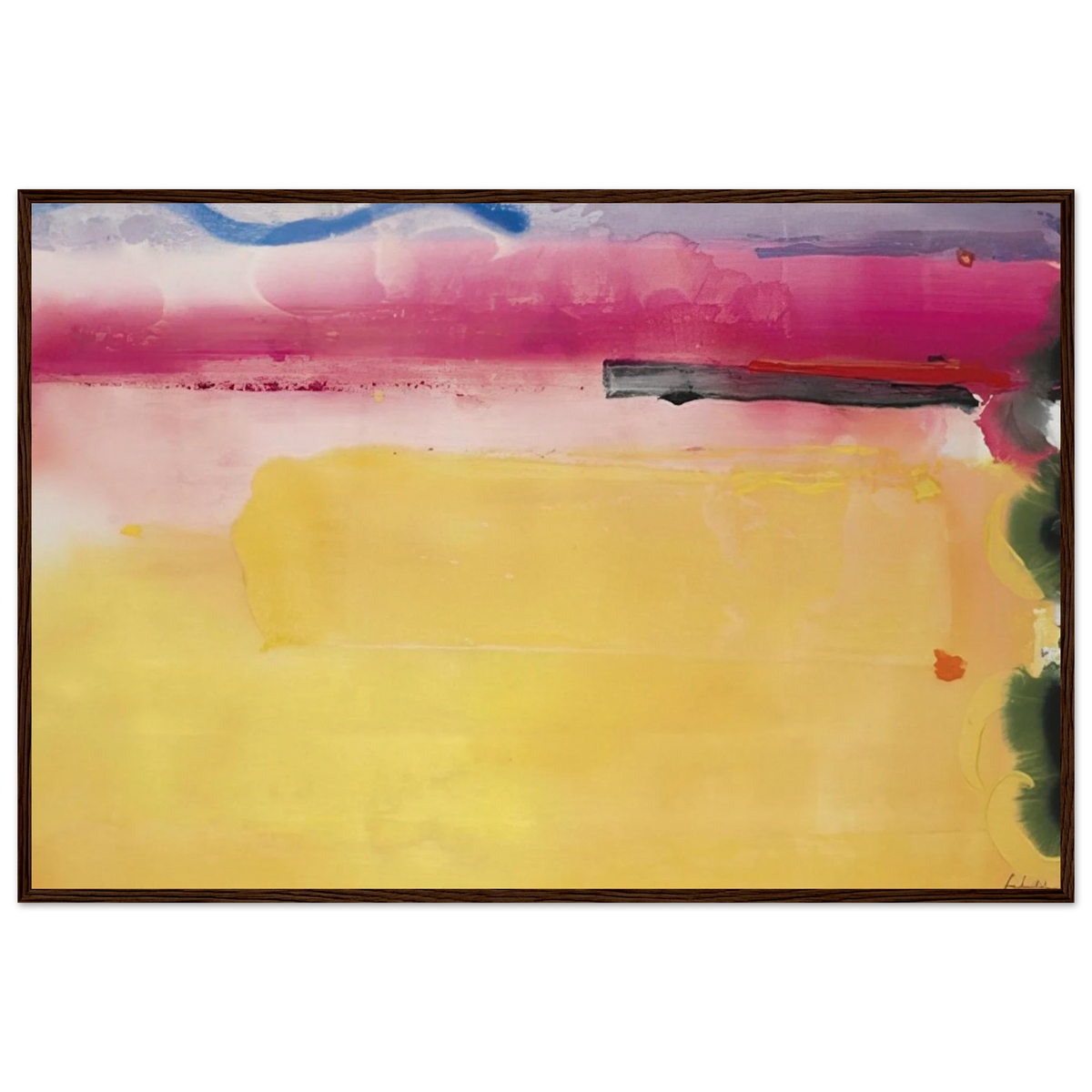 Black-Eyed Susan - 1988 Framed Poster | Helen Frankenthaler Framed Prints Wall Art | Frankenthaler Helen