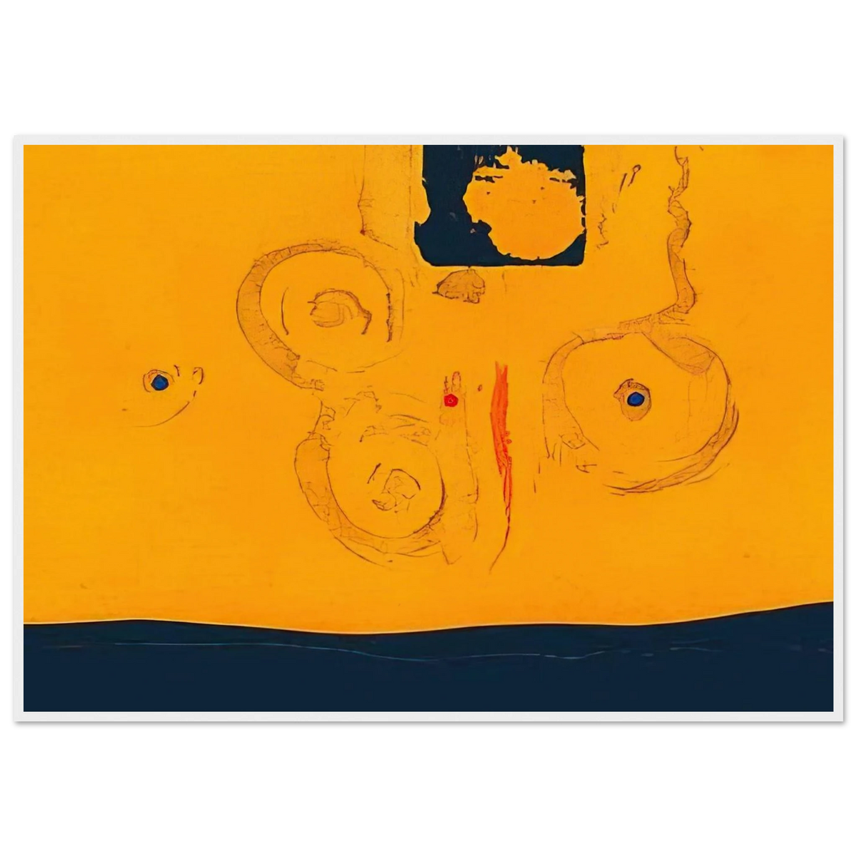 Plaza Real - 1988 Framed Poster | Helen Frankenthaler Framed Prints Wall Art | Frankenthaler Helen