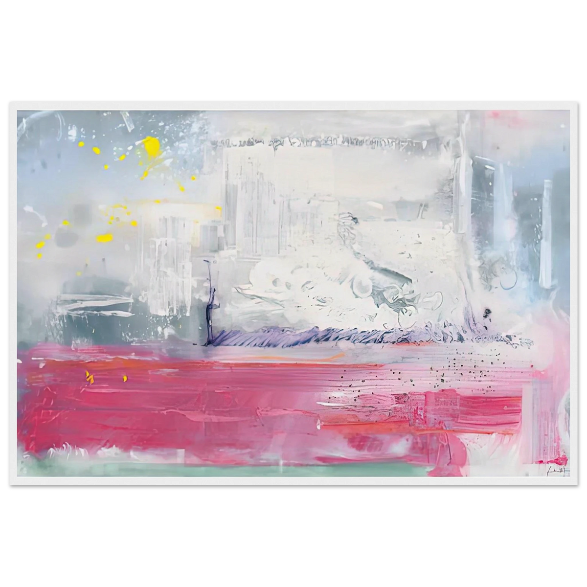 Hot Ice, 1990- Framed Poster | Helen Frankenthaler Framed Prints Wall Art | Frankenthaler Helen
