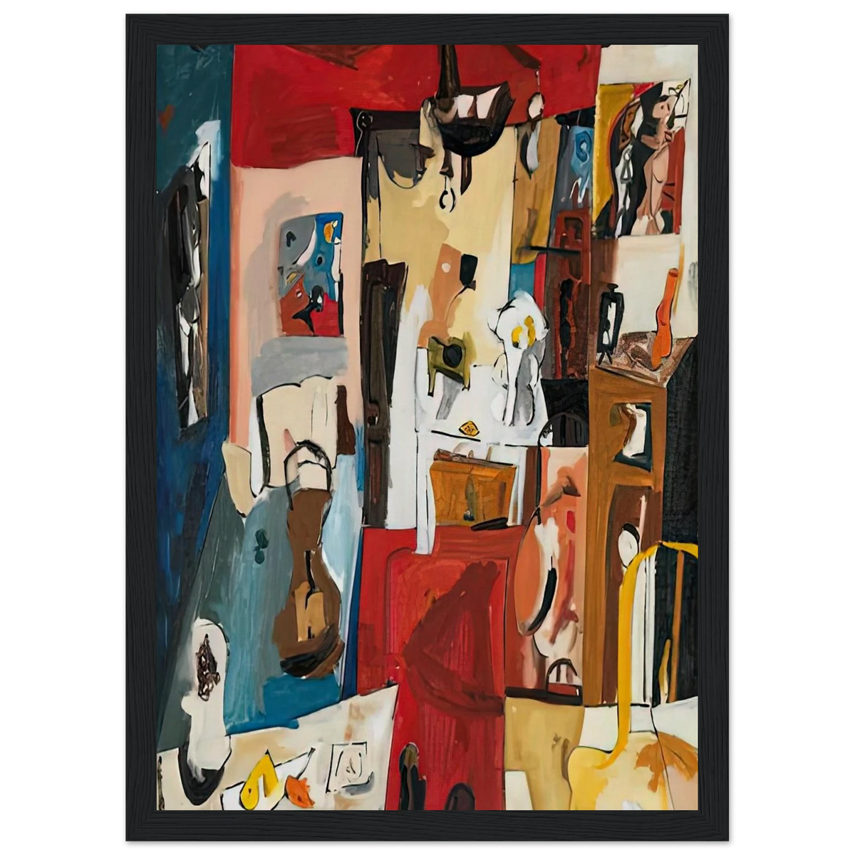 21st Street Studio, 1950- Framed Poster | Helen Frankenthaler Framed Prints Wall Art | Frankenthaler Helen