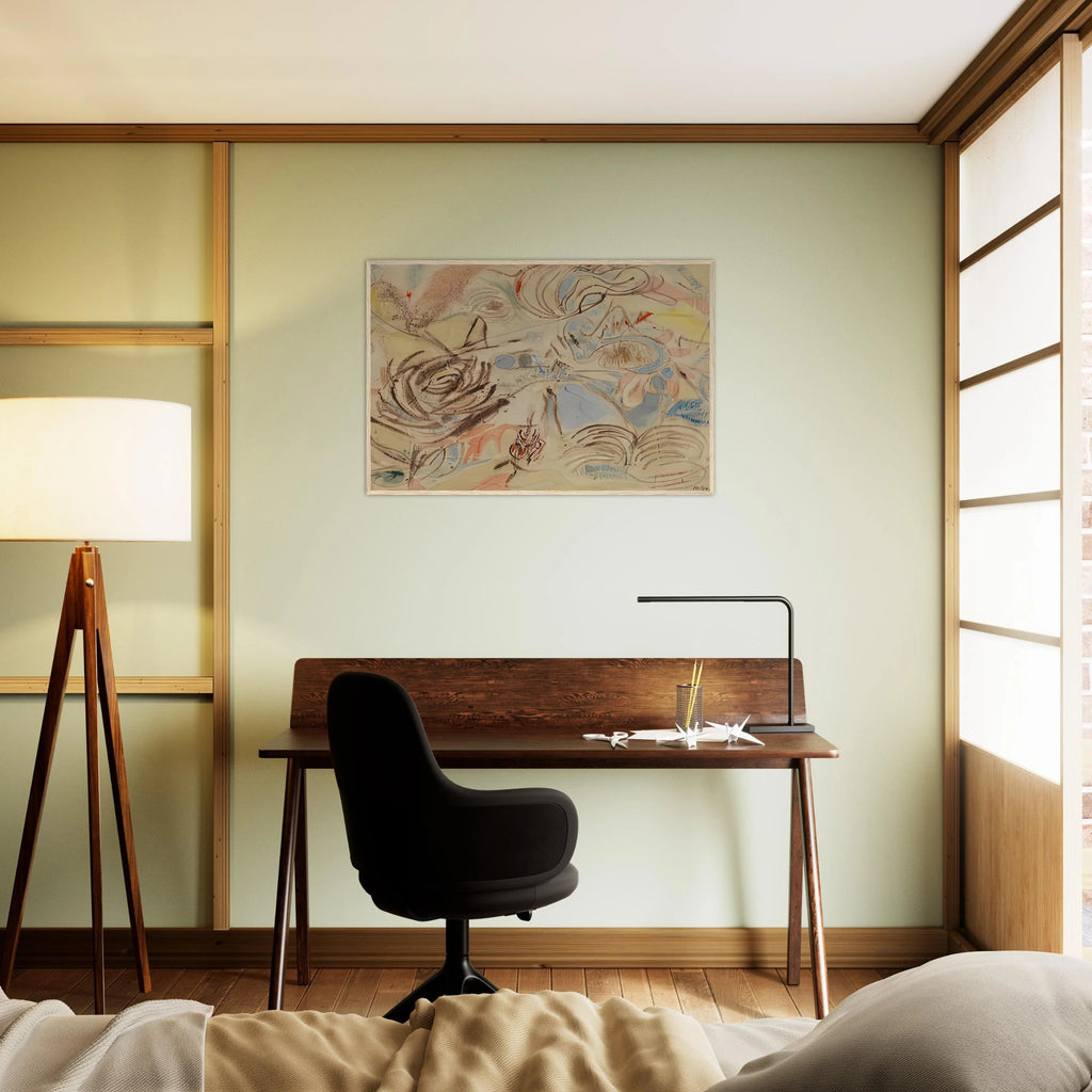 10 29 52, 1952- Framed Poster | Helen Frankenthaler Framed Prints Wall Art | Frankenthaler Helen