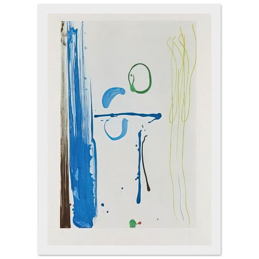 Sunshine After Rain - 1987 Framed Poster | Helen Frankenthaler Framed Prints Wall Art | Frankenthaler Helen