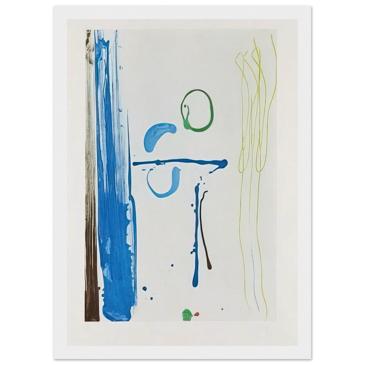 Sunshine After Rain - 1987 Framed Poster | Helen Frankenthaler Framed Prints Wall Art | Frankenthaler Helen