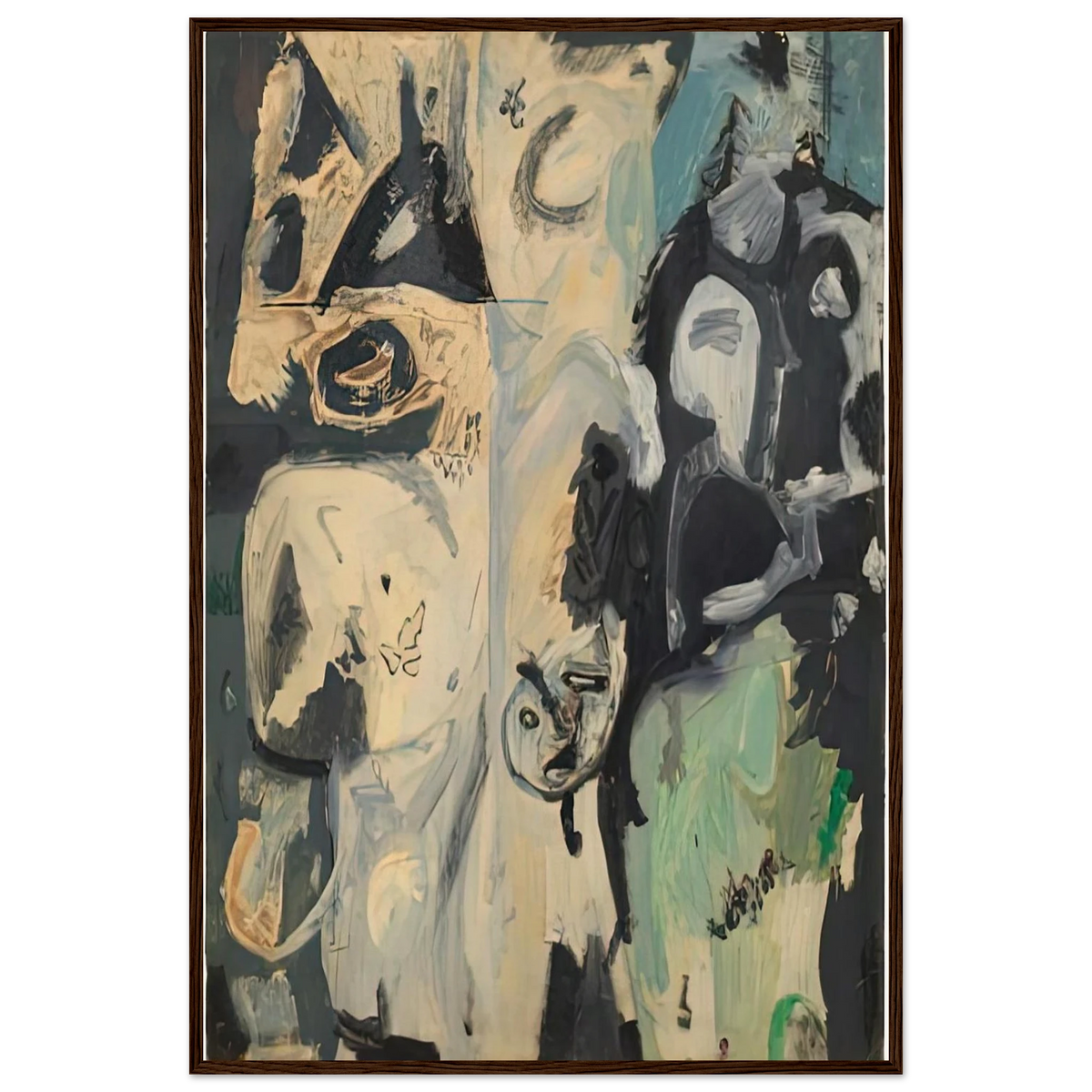 Untitled, 1950- Framed Poster | Helen Frankenthaler Framed Prints Wall Art | Frankenthaler Helen