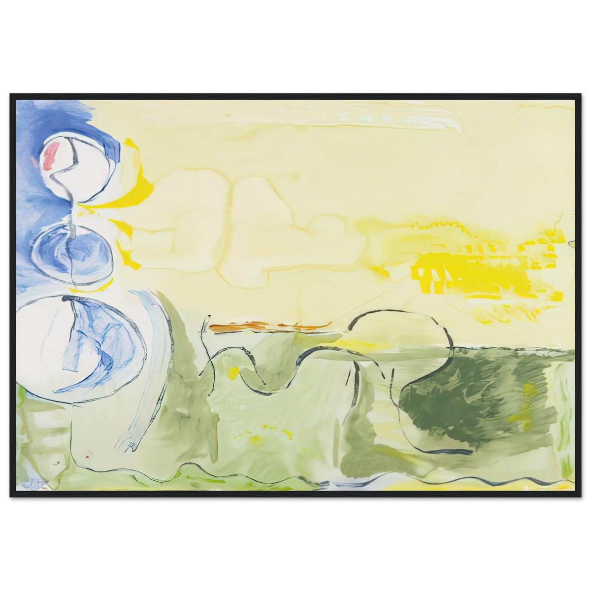 Flotilla - 2006 Framed Poster | Helen Frankenthaler Framed Prints Wall Art | Frankenthaler Helen