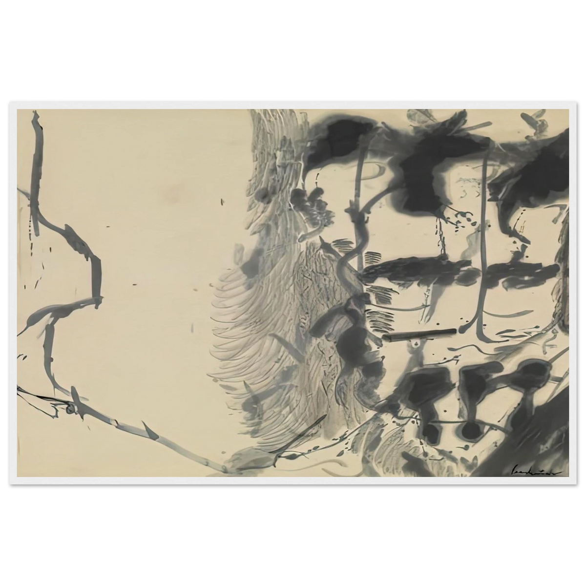 New York Bamboo, 1957- Framed Poster | Helen Frankenthaler Framed Prints Wall Art | Frankenthaler Helen