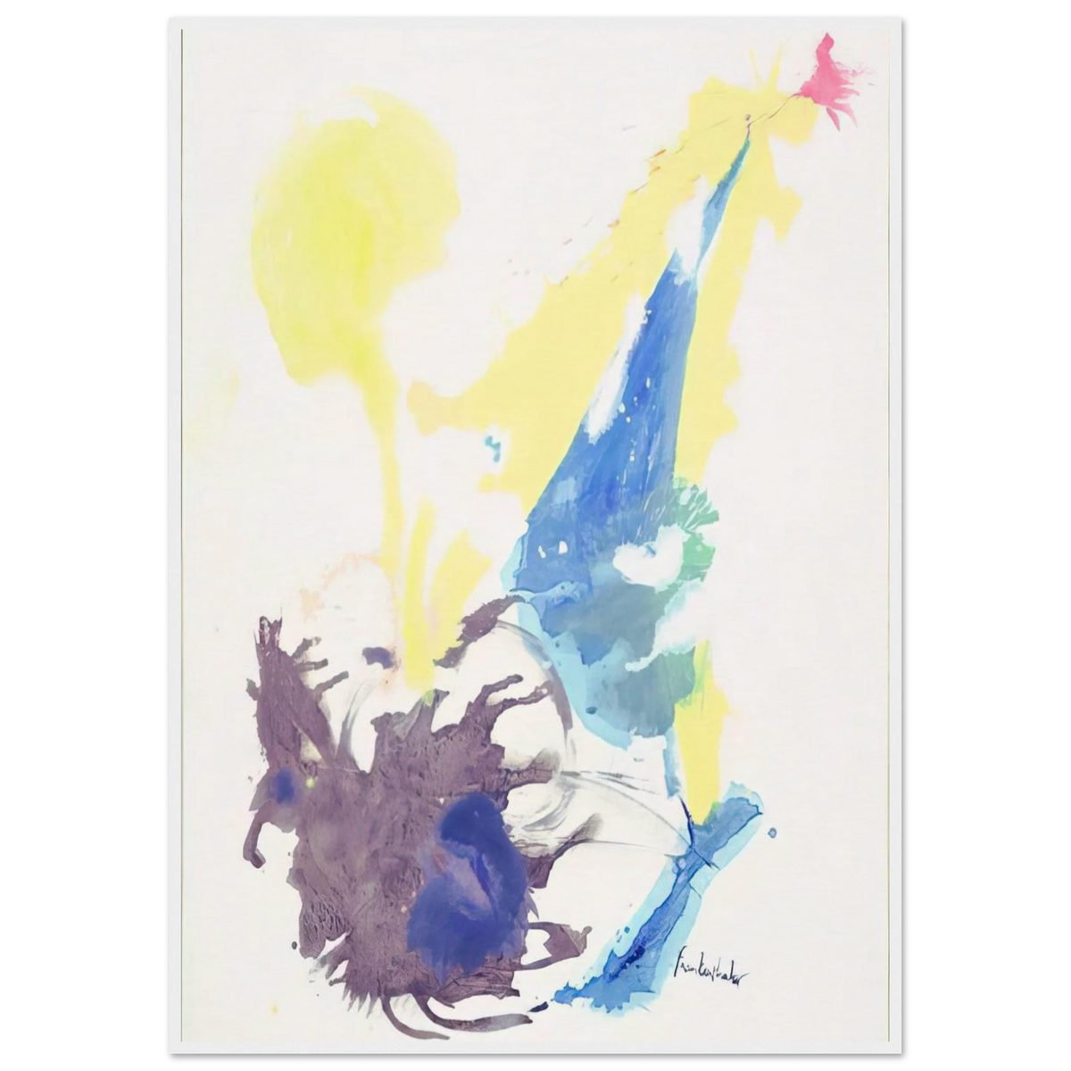 Moving Day - 1961 Framed Poster | Helen Frankenthaler Framed Prints Wall Art | Frankenthaler Helen
