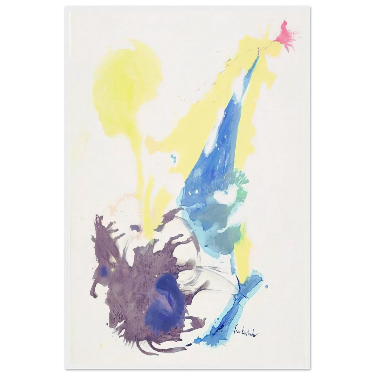 Moving Day - 1961 Framed Poster | Helen Frankenthaler Framed Prints Wall Art | Frankenthaler Helen
