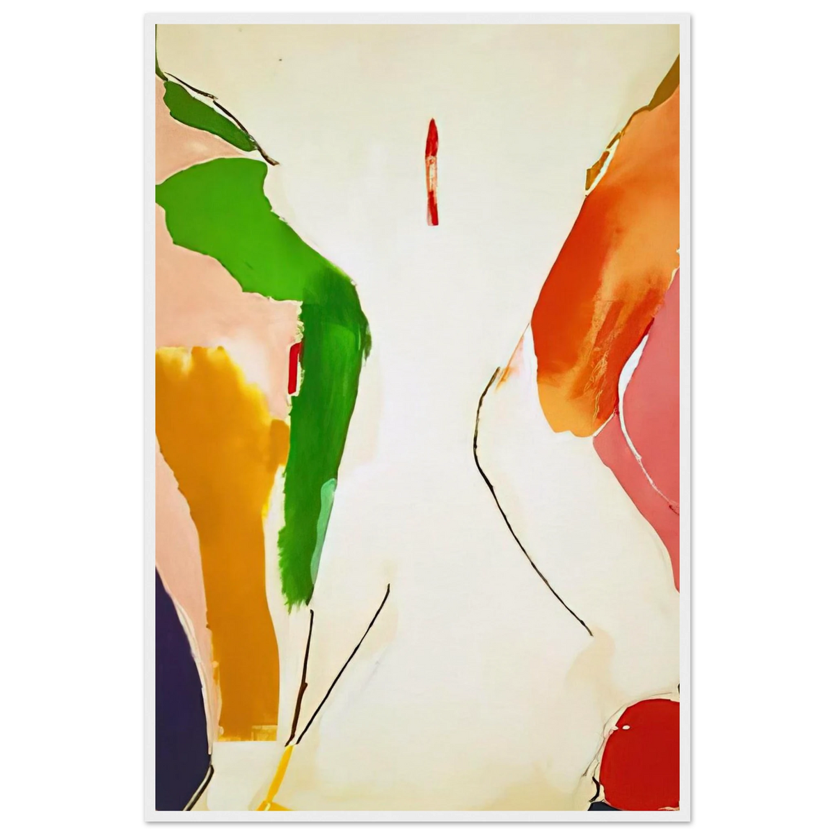 Living Edge - 1973 Framed Poster | Helen Frankenthaler Framed Prints Wall Art | Frankenthaler Helen