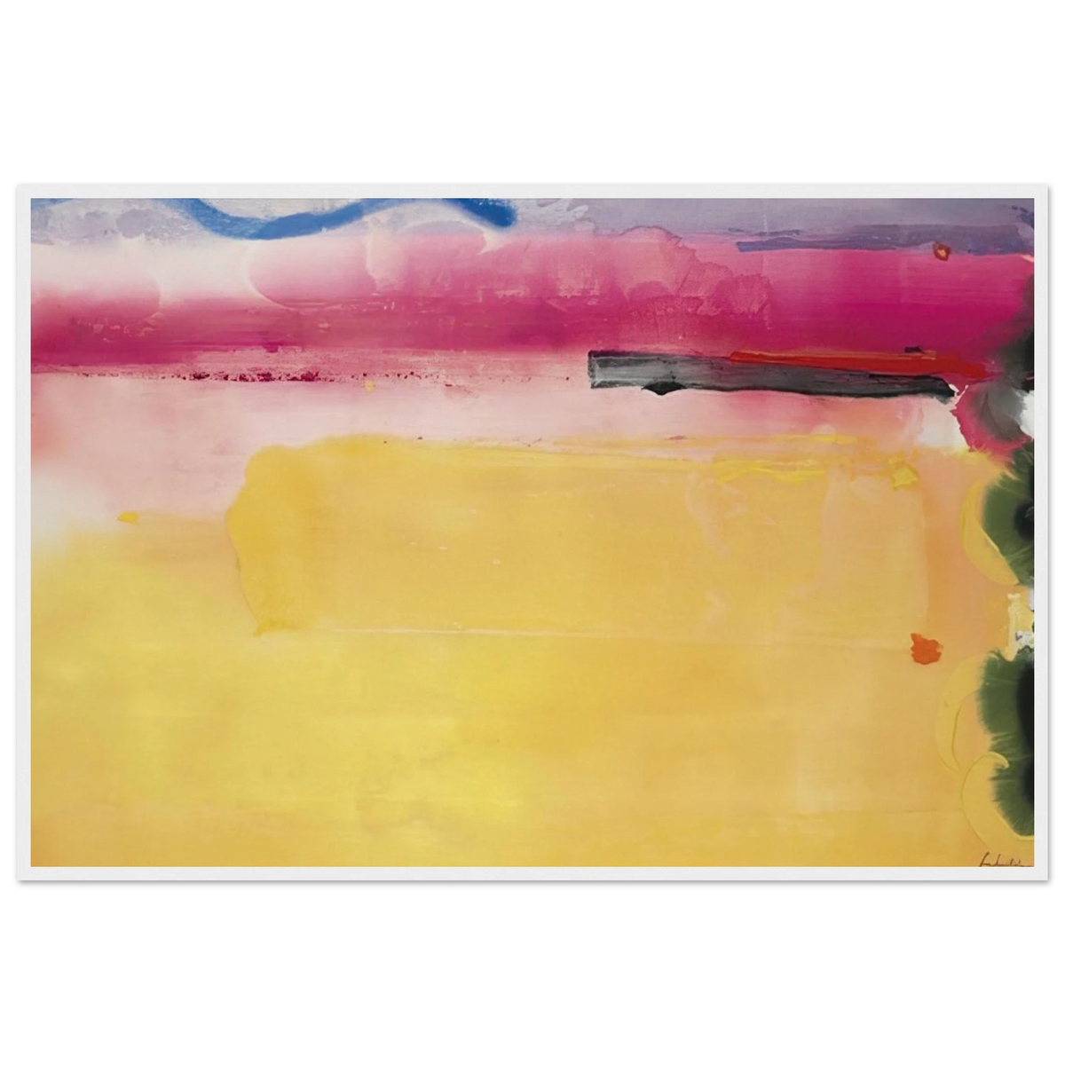 Black-Eyed Susan - 1988 Framed Poster | Helen Frankenthaler Framed Prints Wall Art | Frankenthaler Helen