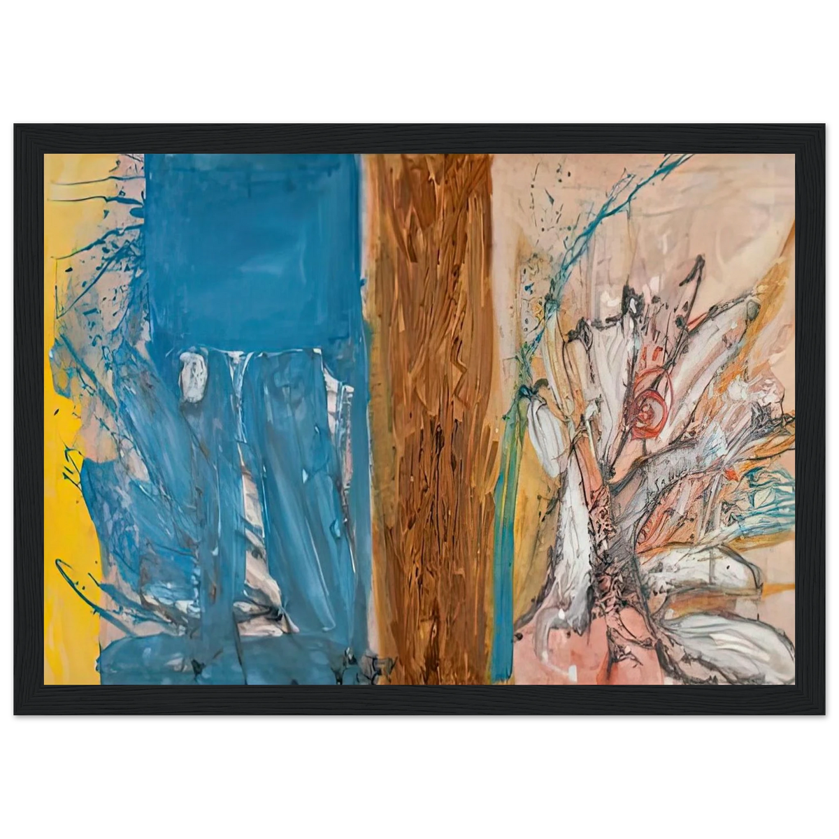 The Façade, 1954- Framed Poster | Helen Frankenthaler Framed Prints Wall Art | Frankenthaler Helen
