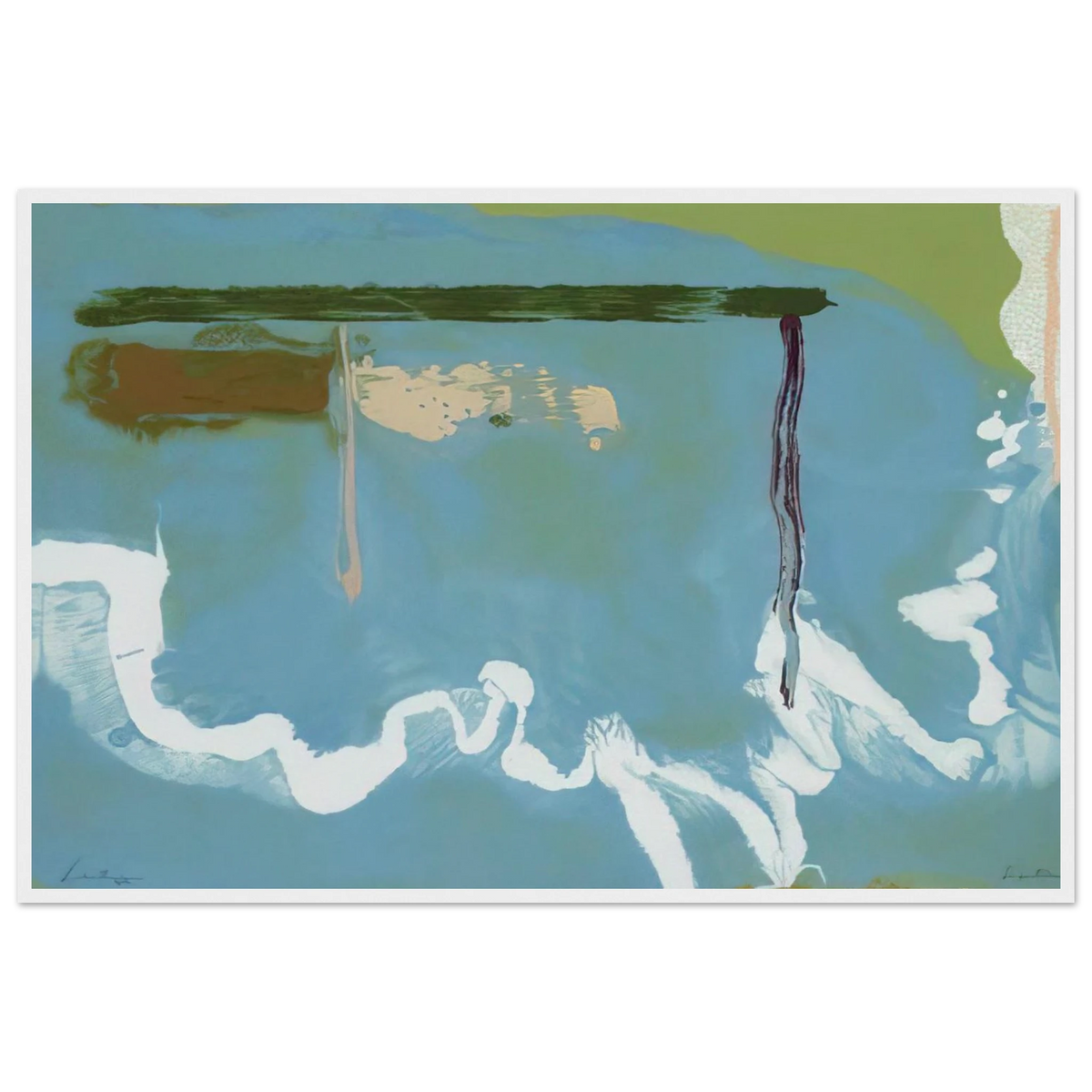 Skywriting - 1997 Framed Poster | Helen Frankenthaler Framed Prints Wall Art | Frankenthaler Helen